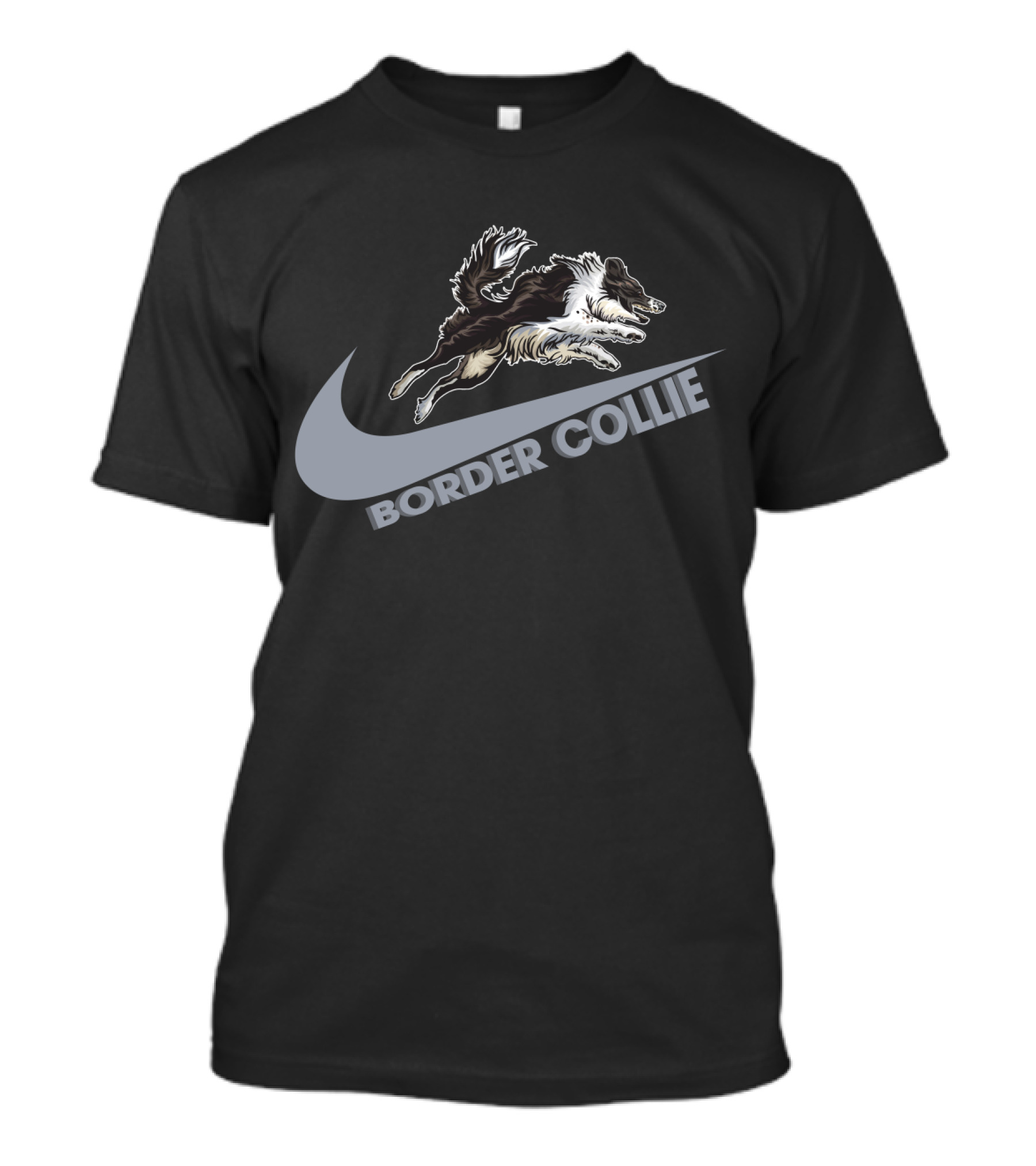 Border Collie Nike Jumping T-Shirt