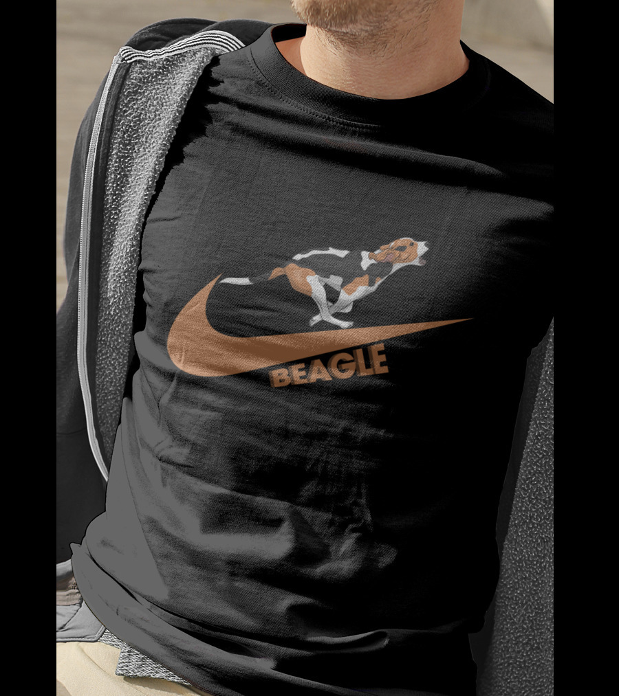 Beagle Nike Swoosh Dog T-Shirt