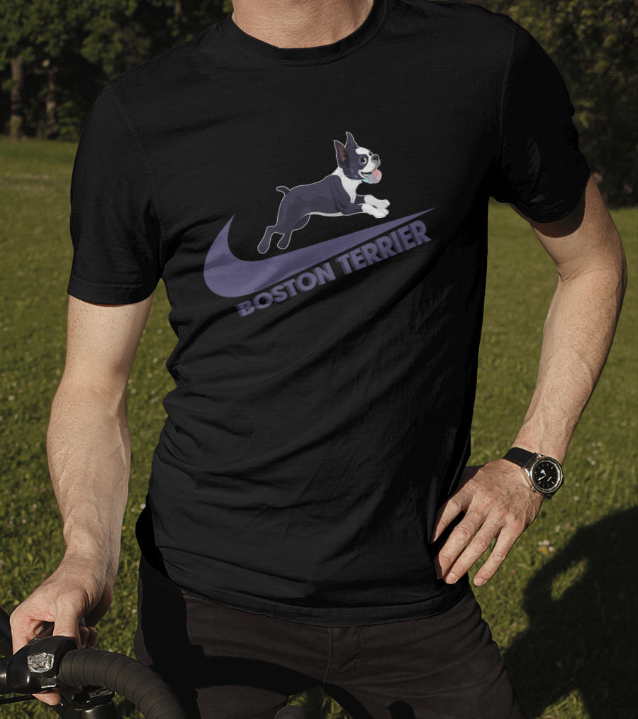 Boston Terrier Nike Logo Style Design Dh T-Shirt