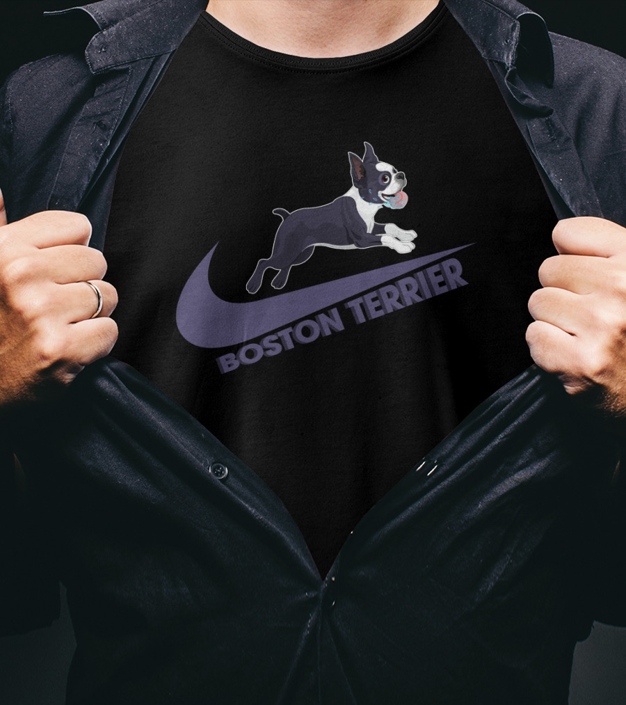 Boston Terrier Nike Logo Style Design Dh T-Shirt