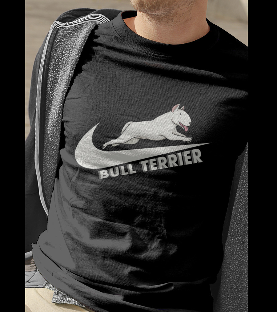 Bull Terrier Nike Swoosh Logo T-Shirt