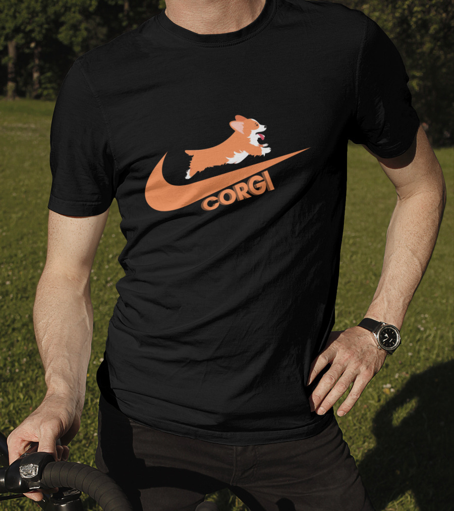 Corgi Nike Logo Paw Power T-Shirt