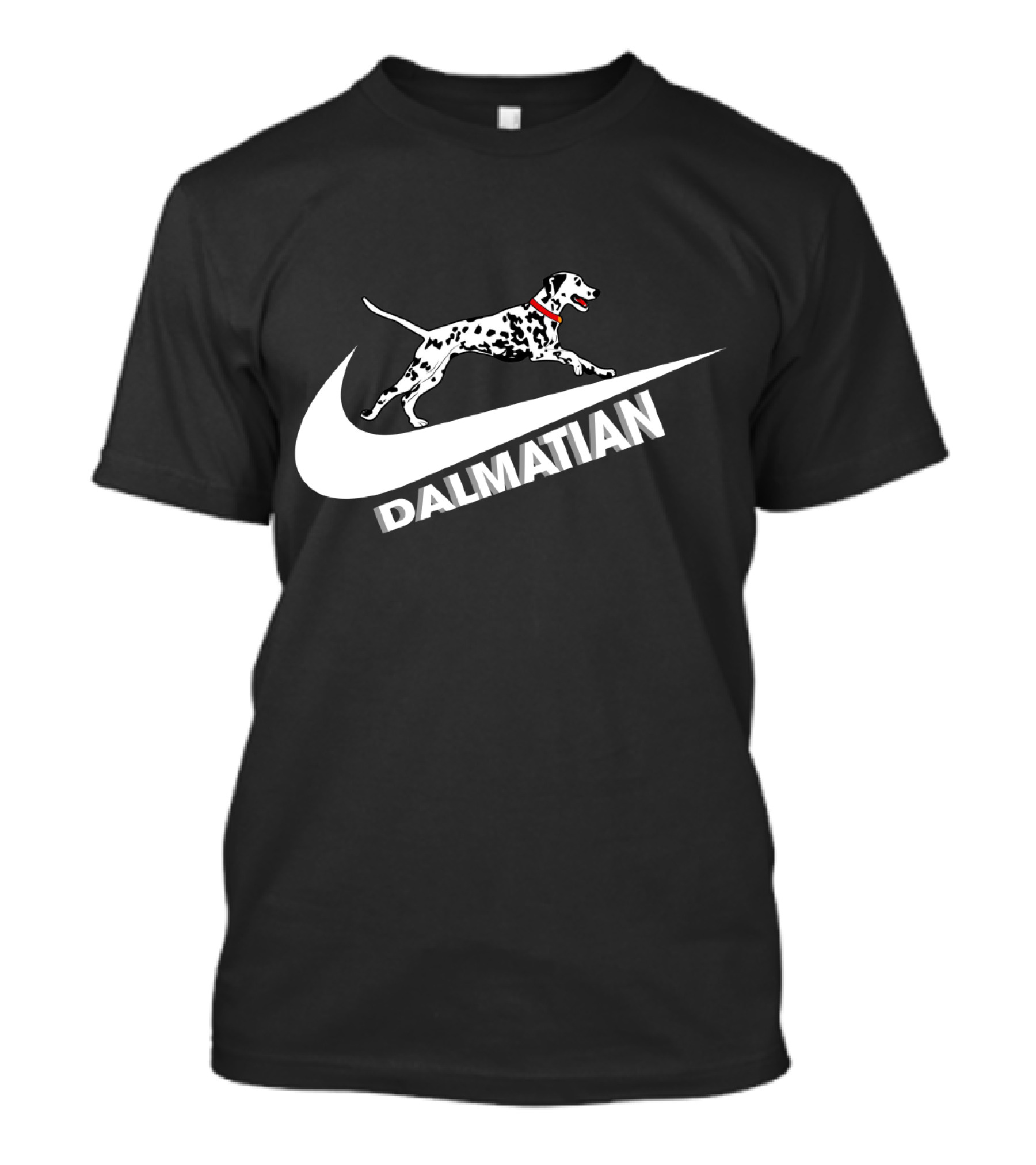Dalmatian Nike Logo Dog Swoosh T-Shirt