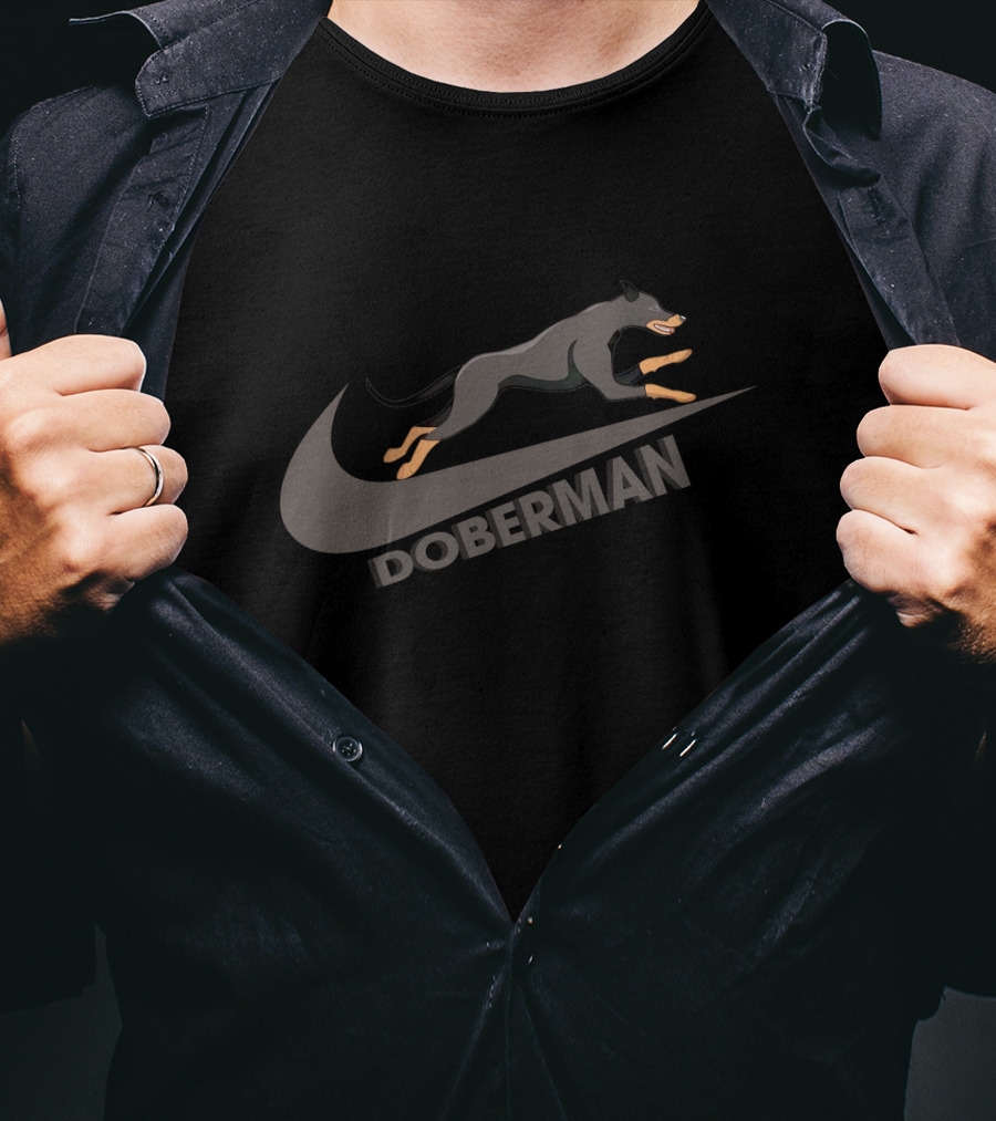 Doberman Nike Swoosh T-Shirt