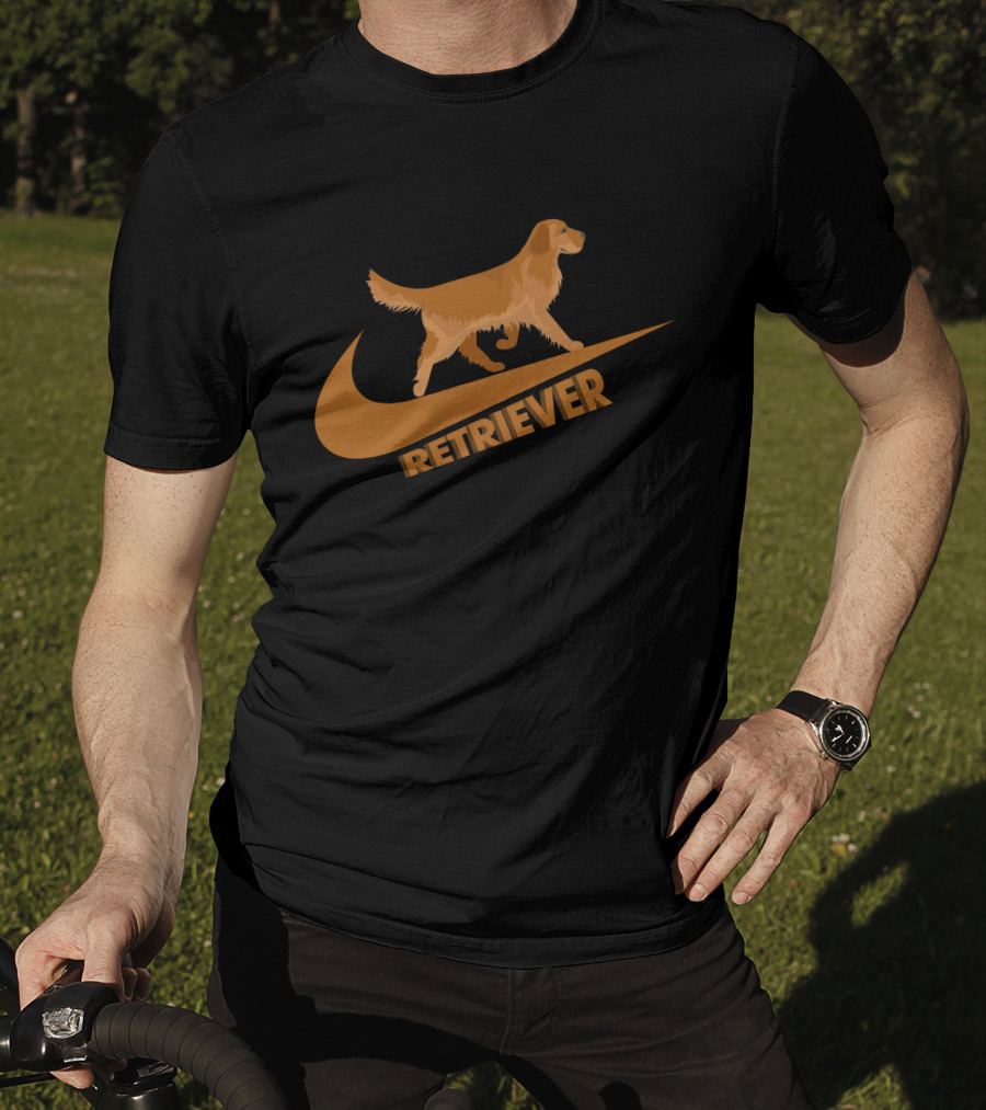 Golden Retriever Retriever Nike Swoosh T-Shirt