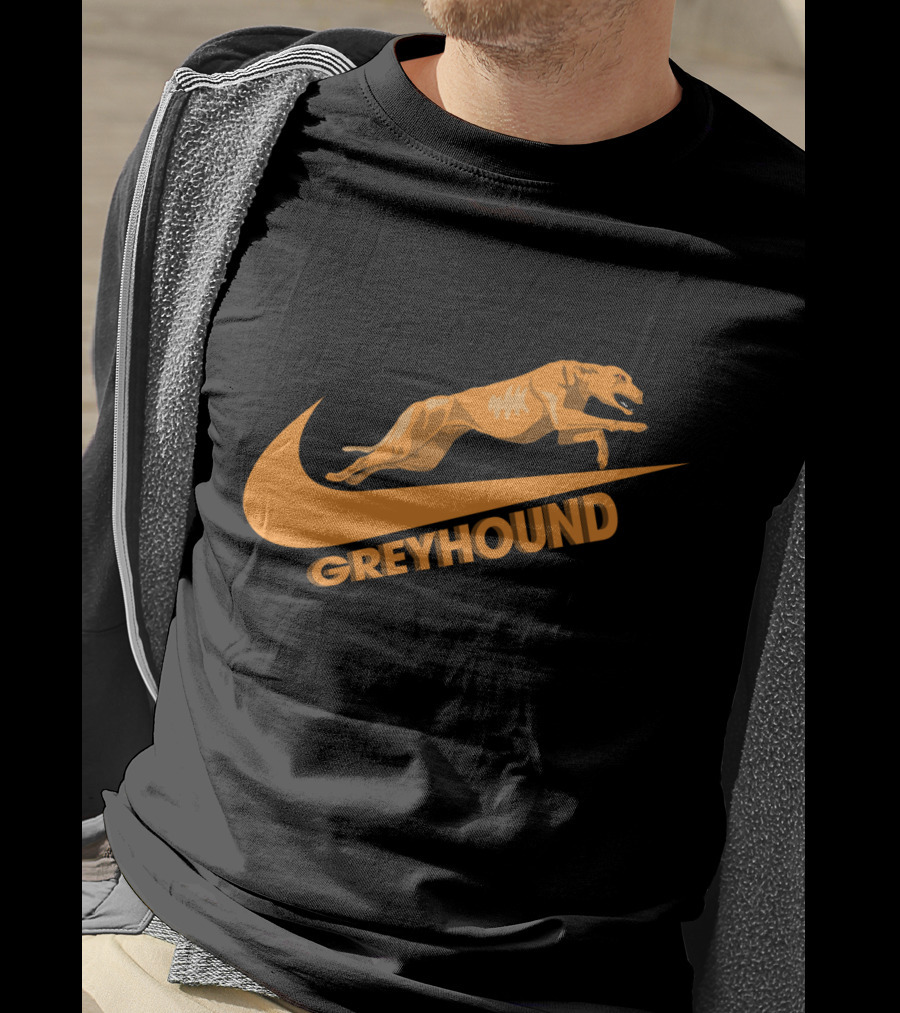 Greyhound Nike Jumping Dog T-Shirt