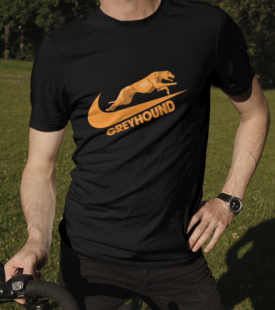Greyhound Nike Jumping Dog T-Shirt