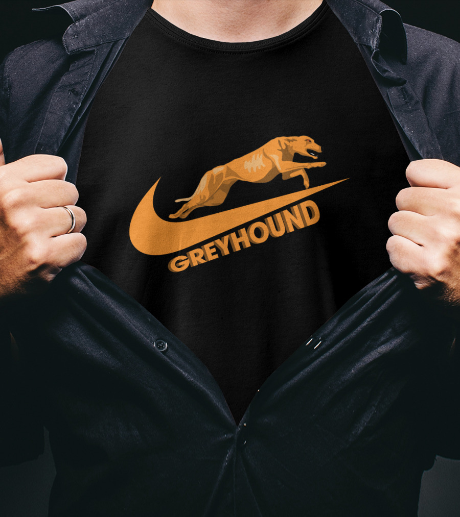 Greyhound Nike Jumping Dog T-Shirt