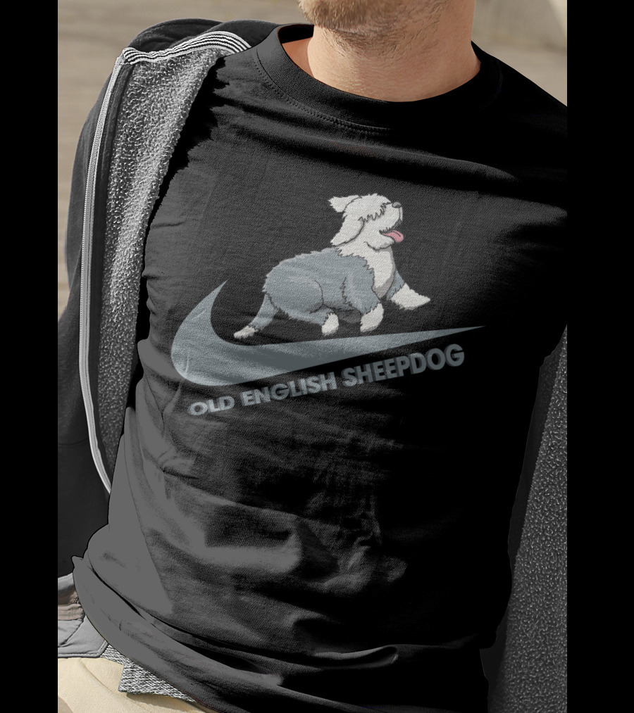 Old English Sheepdog Nike Swoosh T-Shirt