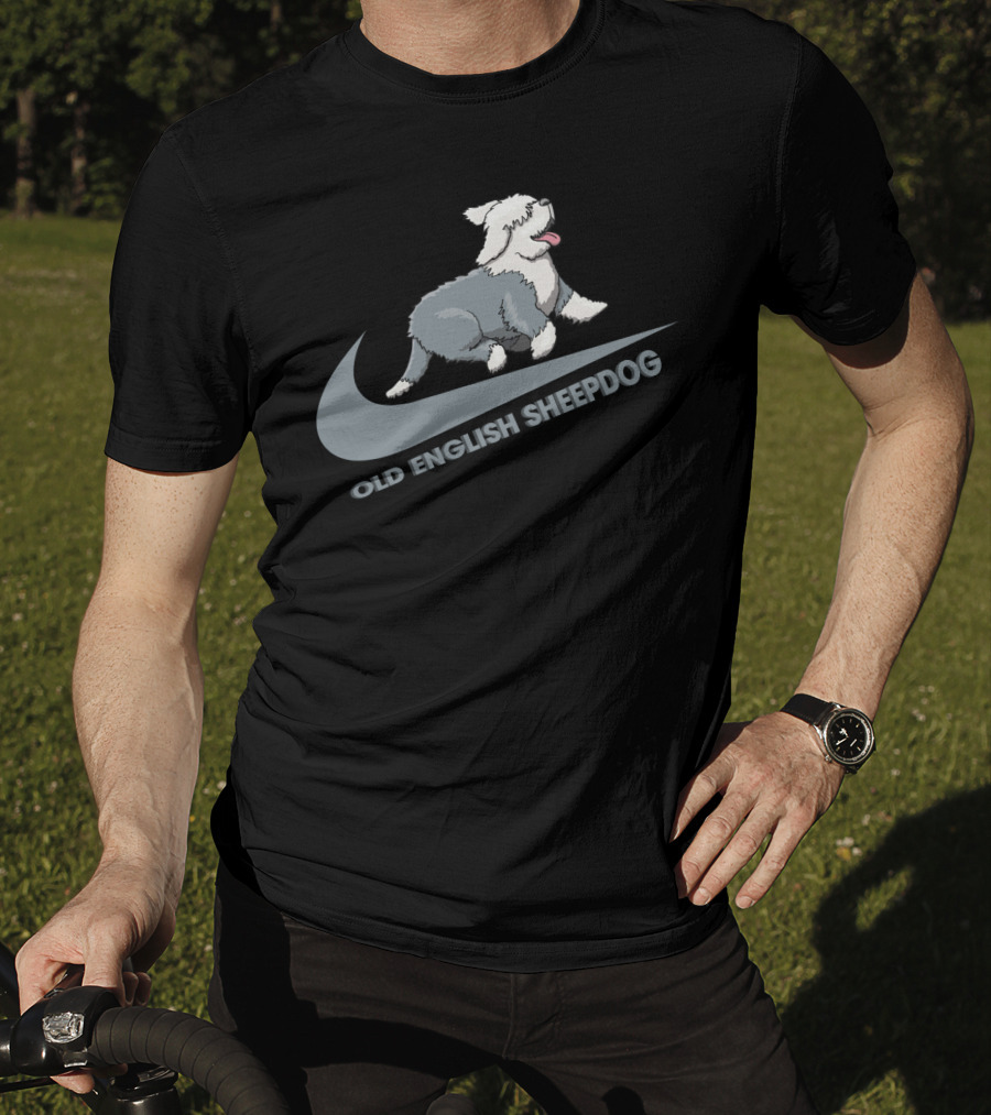Old English Sheepdog Nike Swoosh T-Shirt