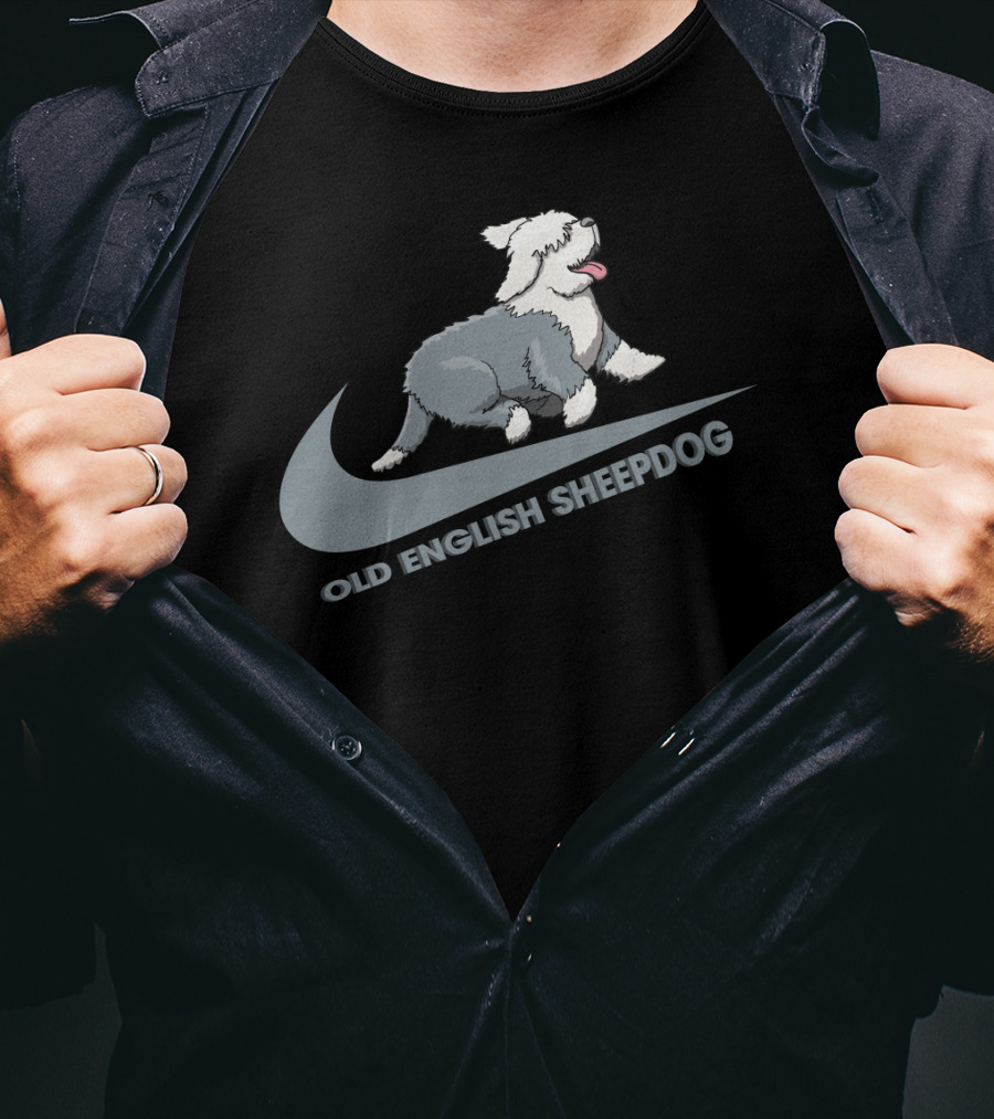 Old English Sheepdog Nike Swoosh T-Shirt