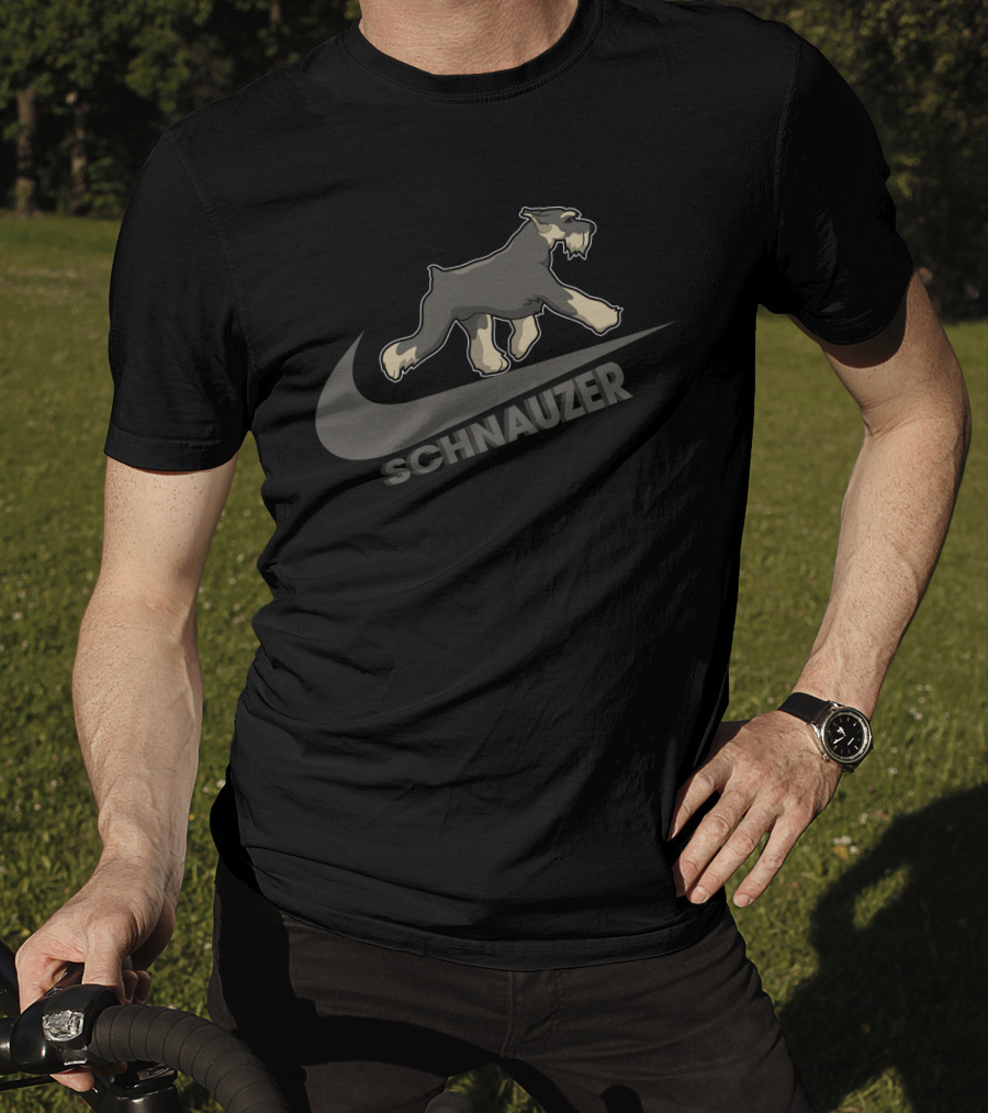 Schnauzer Nike Swoosh T-Shirt