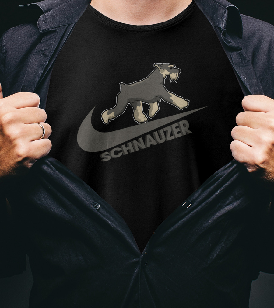 Schnauzer Nike Swoosh T-Shirt