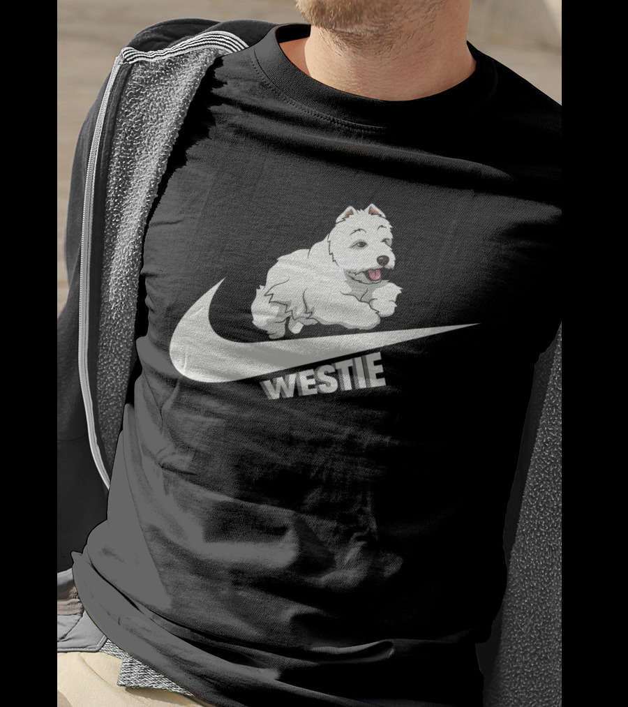Westie Dog Nike Swoosh T-Shirt