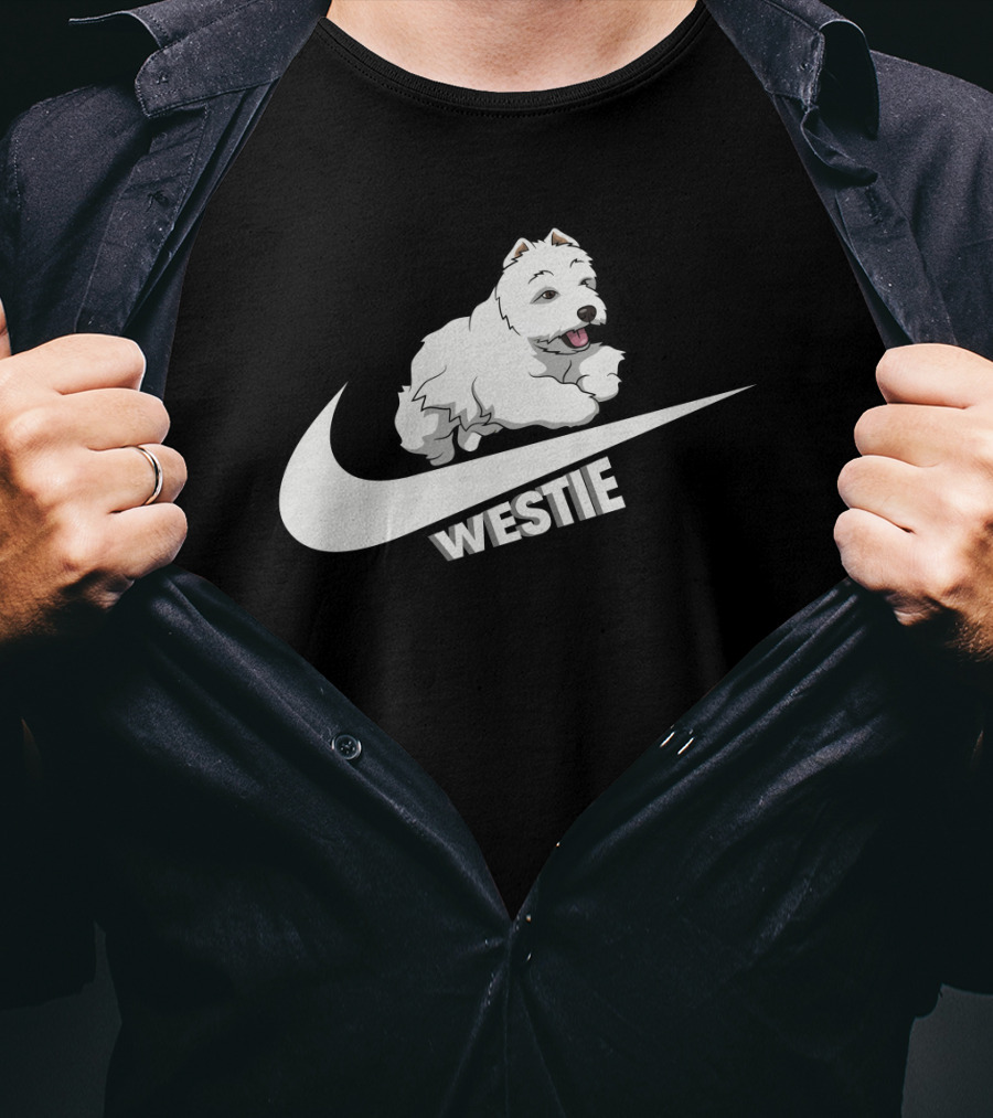 Westie Dog Nike Swoosh T-Shirt