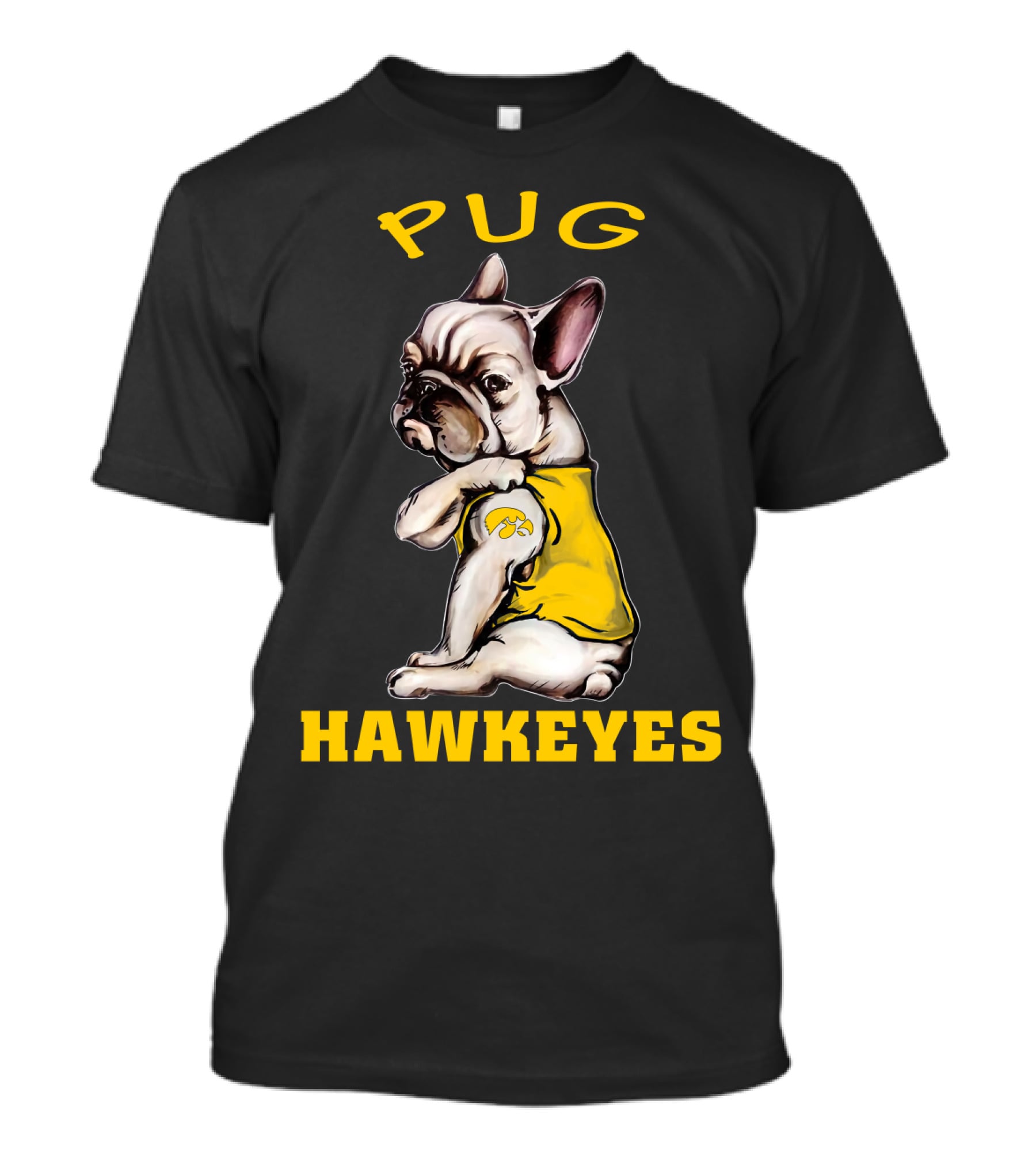 Pug Hawkeyes T-Shirt