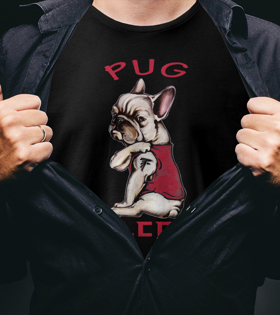 Pug Falcons Nflaf T-Shirt