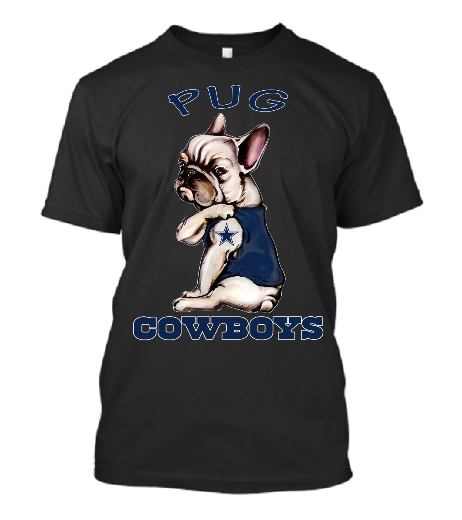 Pug Cowboys Nfldc Dh 38 T-Shirt