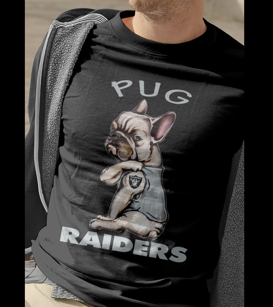 Pug Raiders Nflor Raiders T-Shirt