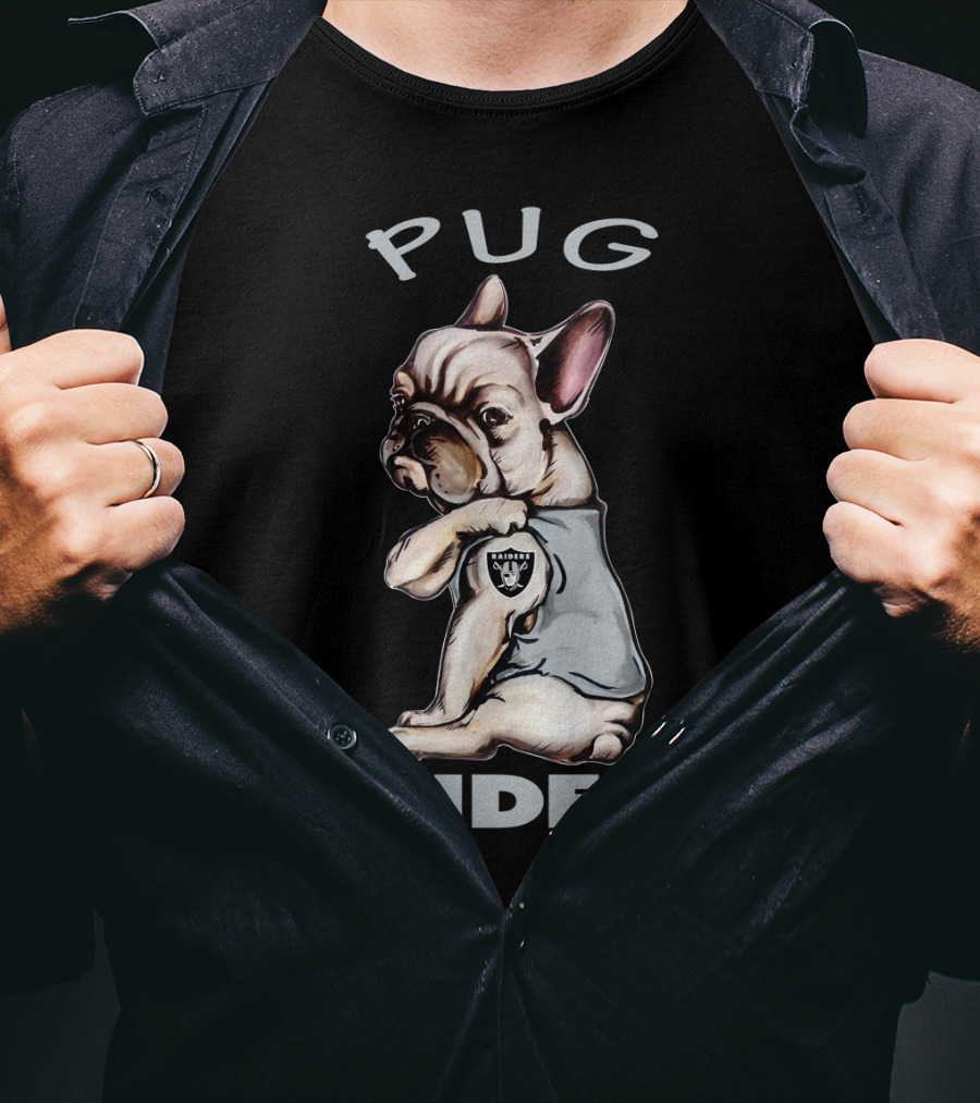 Pug Raiders Nflor Raiders T-Shirt