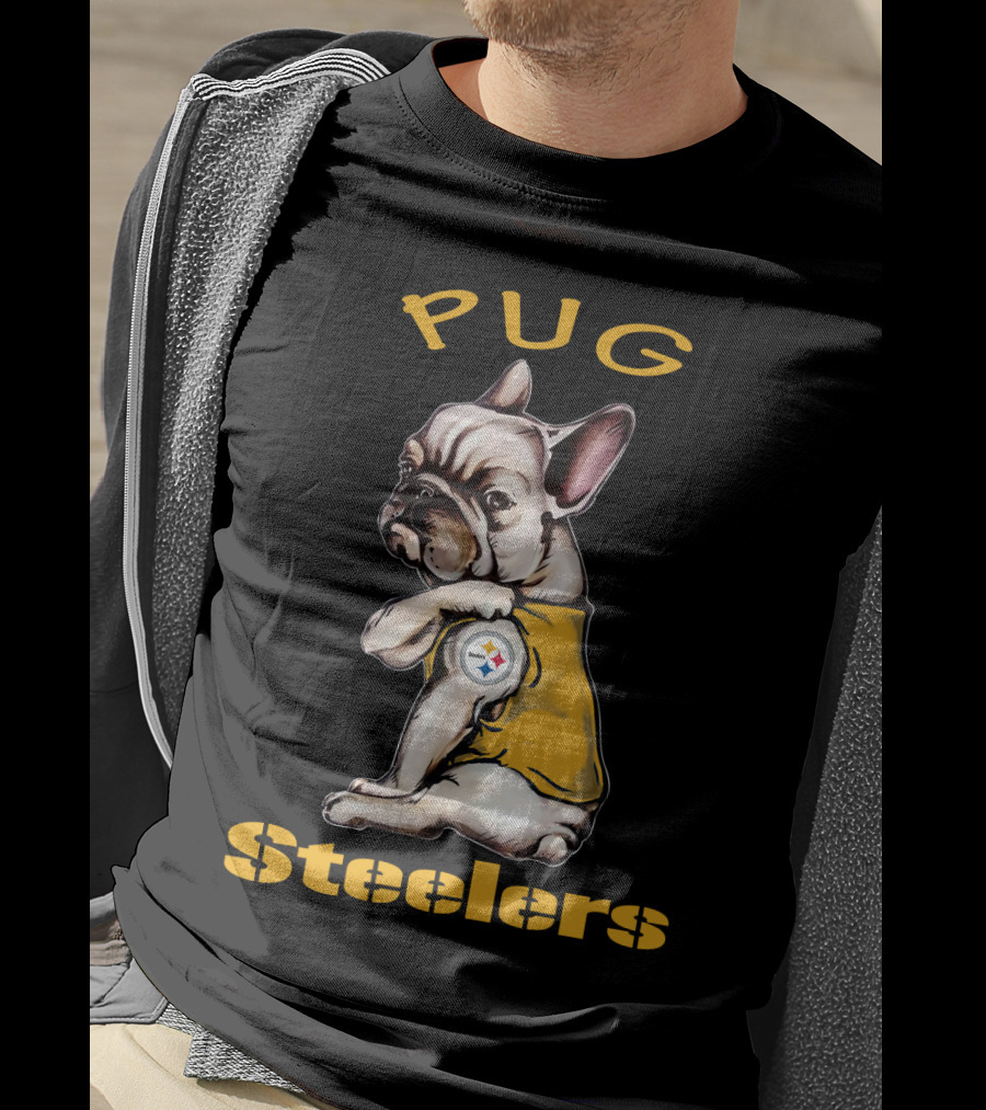 Pug Steelers Nfl Team T-Shirt