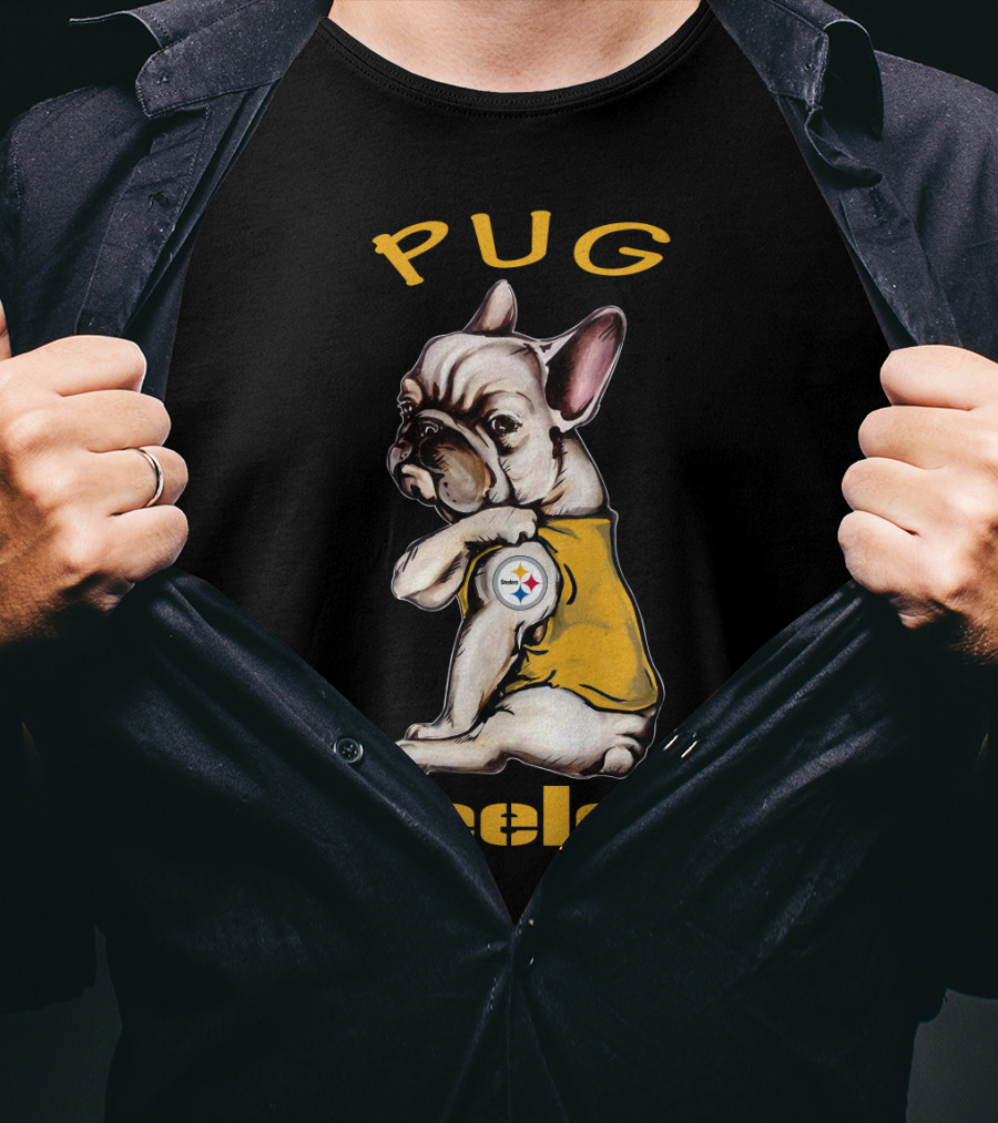 Pug Steelers Nfl Team T-Shirt