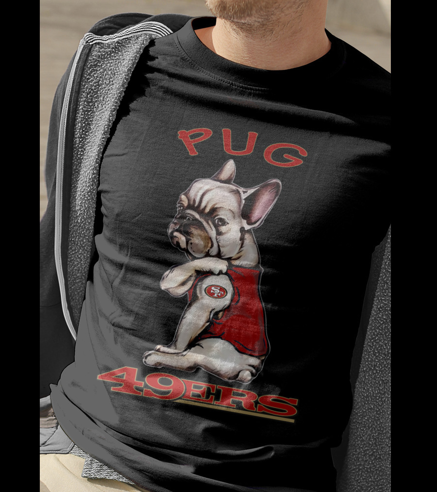 Pug 49ers San Francisco Nfl Dog T-Shirt