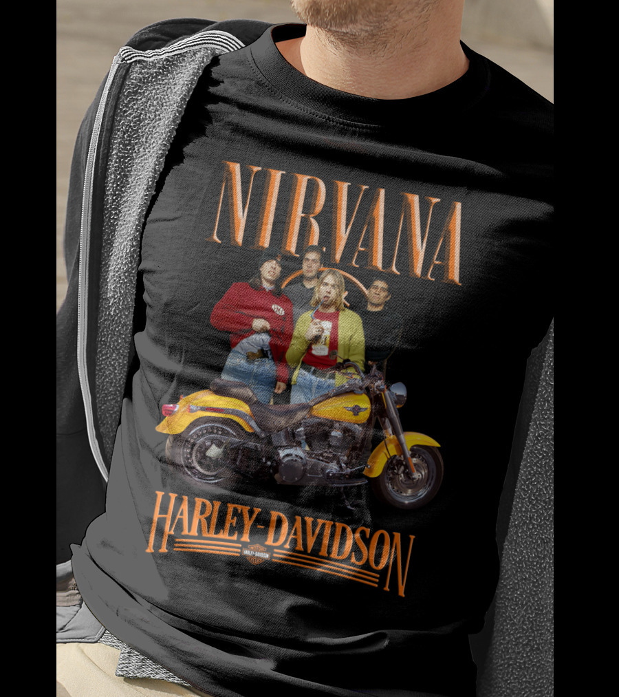 Nirvana Harley Davidson Motorcycle T-Shirt
