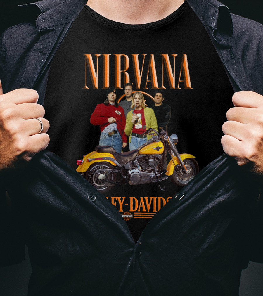 Nirvana Harley Davidson Motorcycle T-Shirt