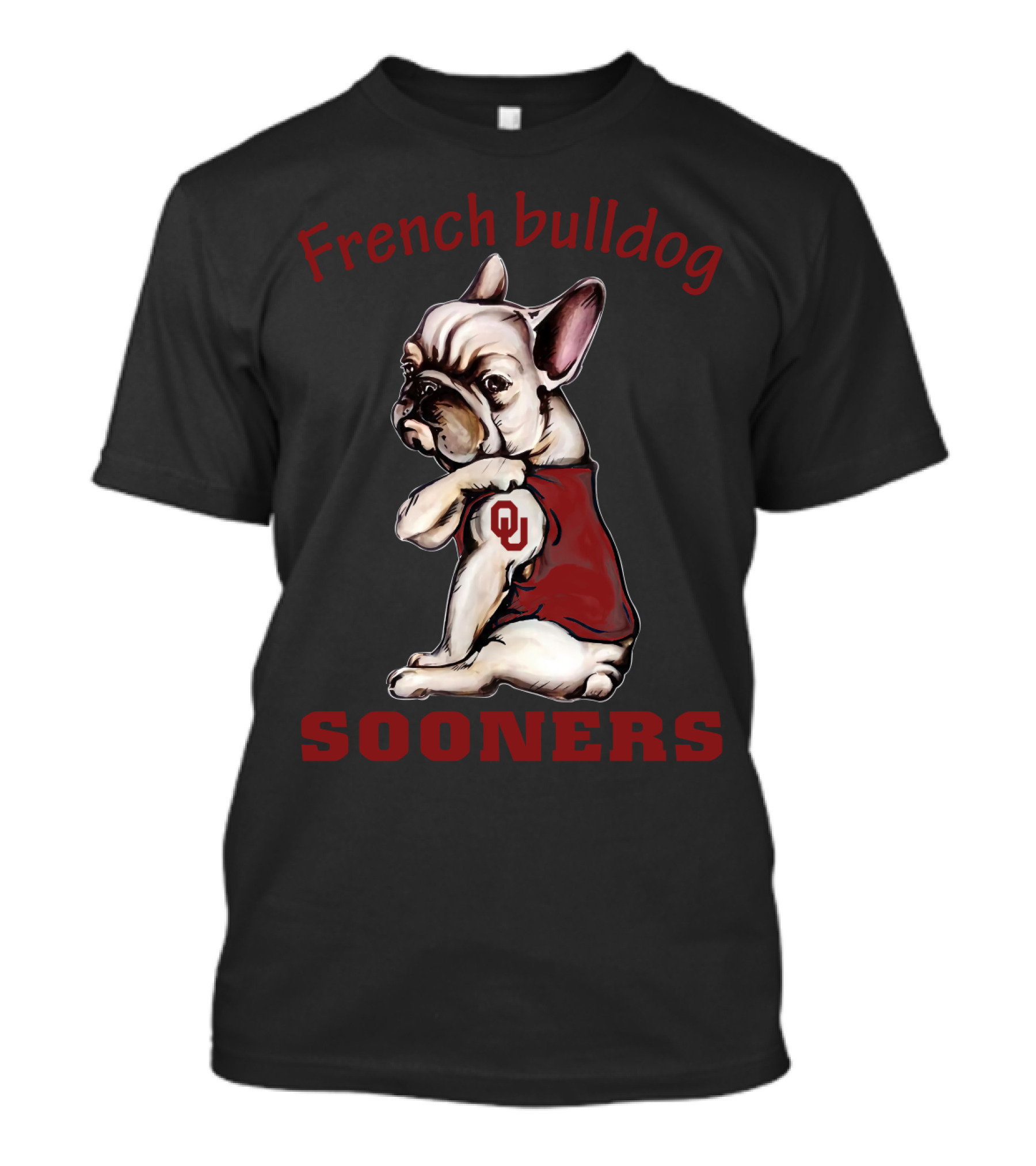 French Bulldog Sooners Ou T-Shirt