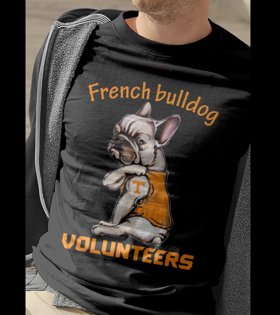 French Bulldog Tennessee Volunteers T-Shirt