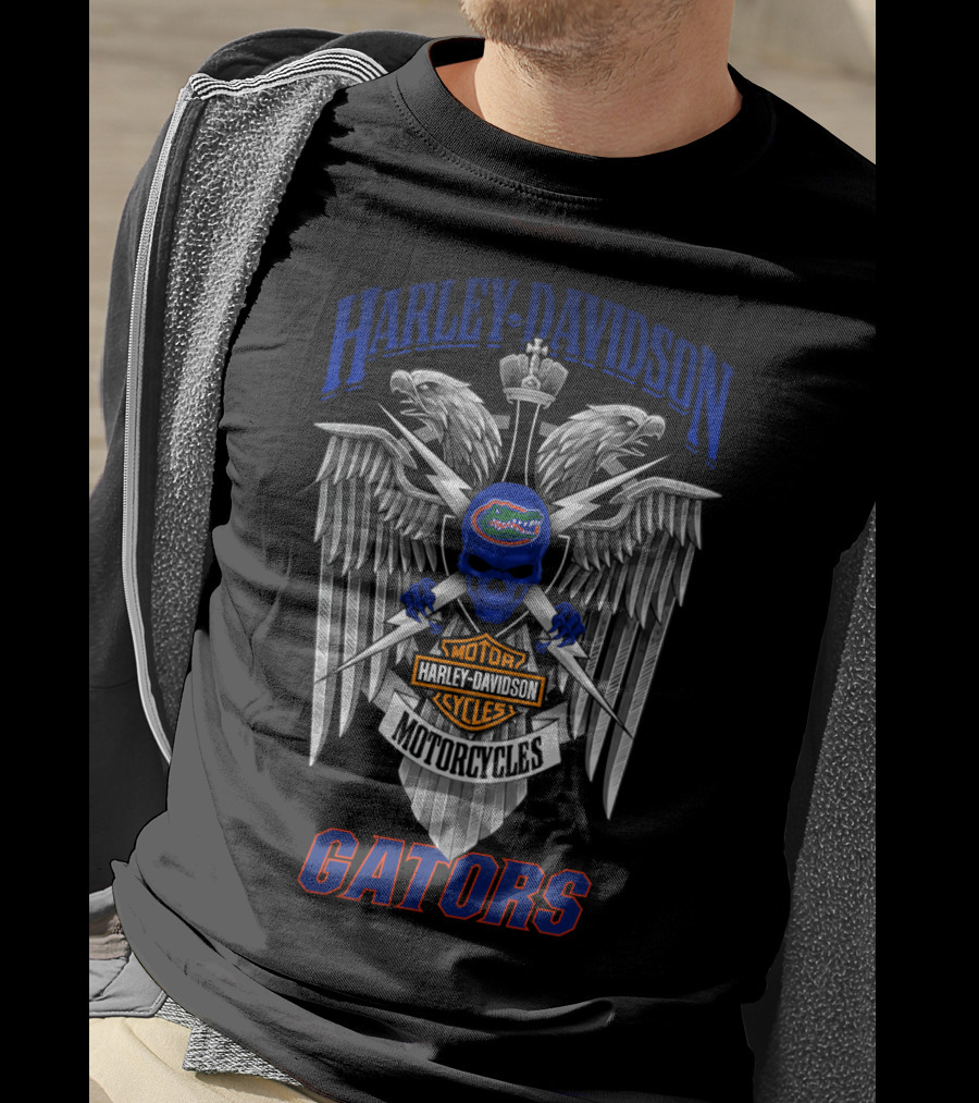 Harley Davidson Motorcycles Gators Florida Gators Motorcycle Cycles T-Shirt