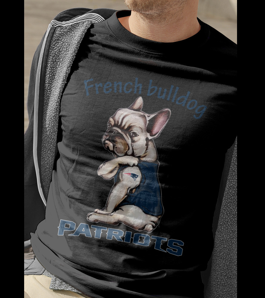 French Bulldog Patriots Nflnep Fd T-Shirt