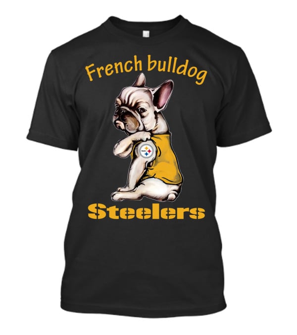 French Bulldog Steelers Nfl 38 Dh Ps Fd T-Shirt