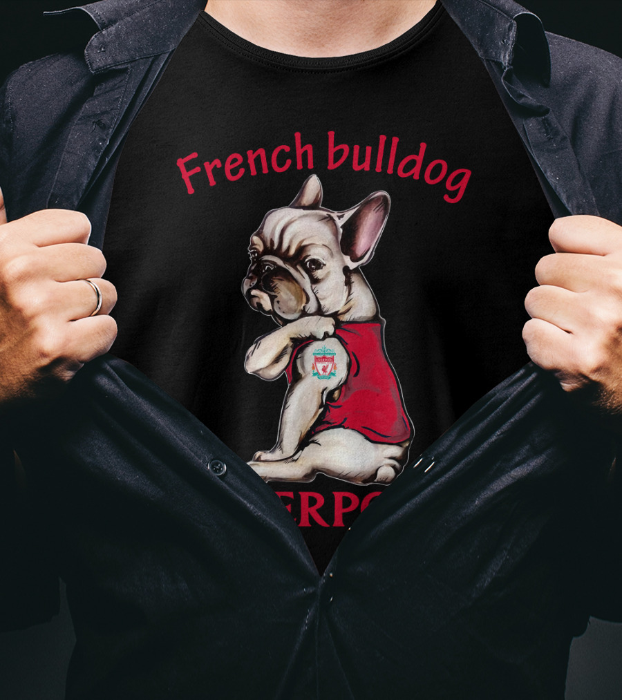 French Bulldog Liverpool Football T-Shirt