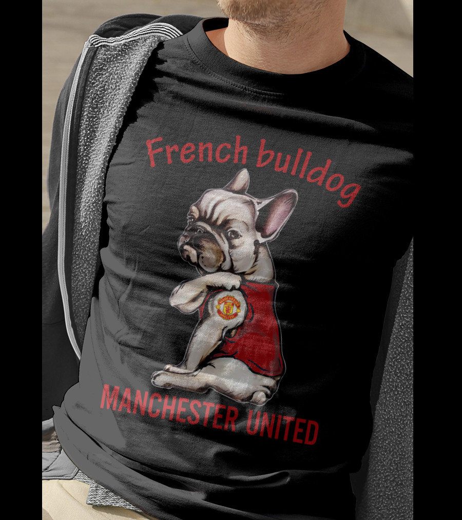 French Bulldog Manchester United T-Shirt