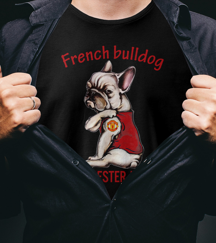 French Bulldog Manchester United T-Shirt