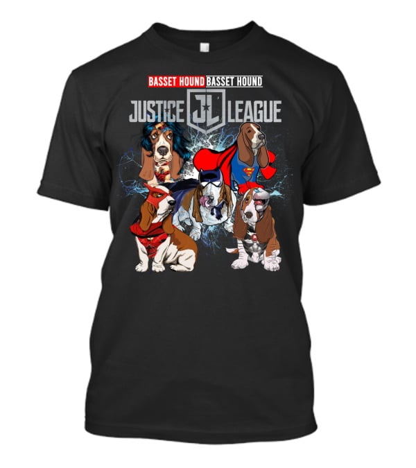 Basset Hound Justice League Jl T-Shirt