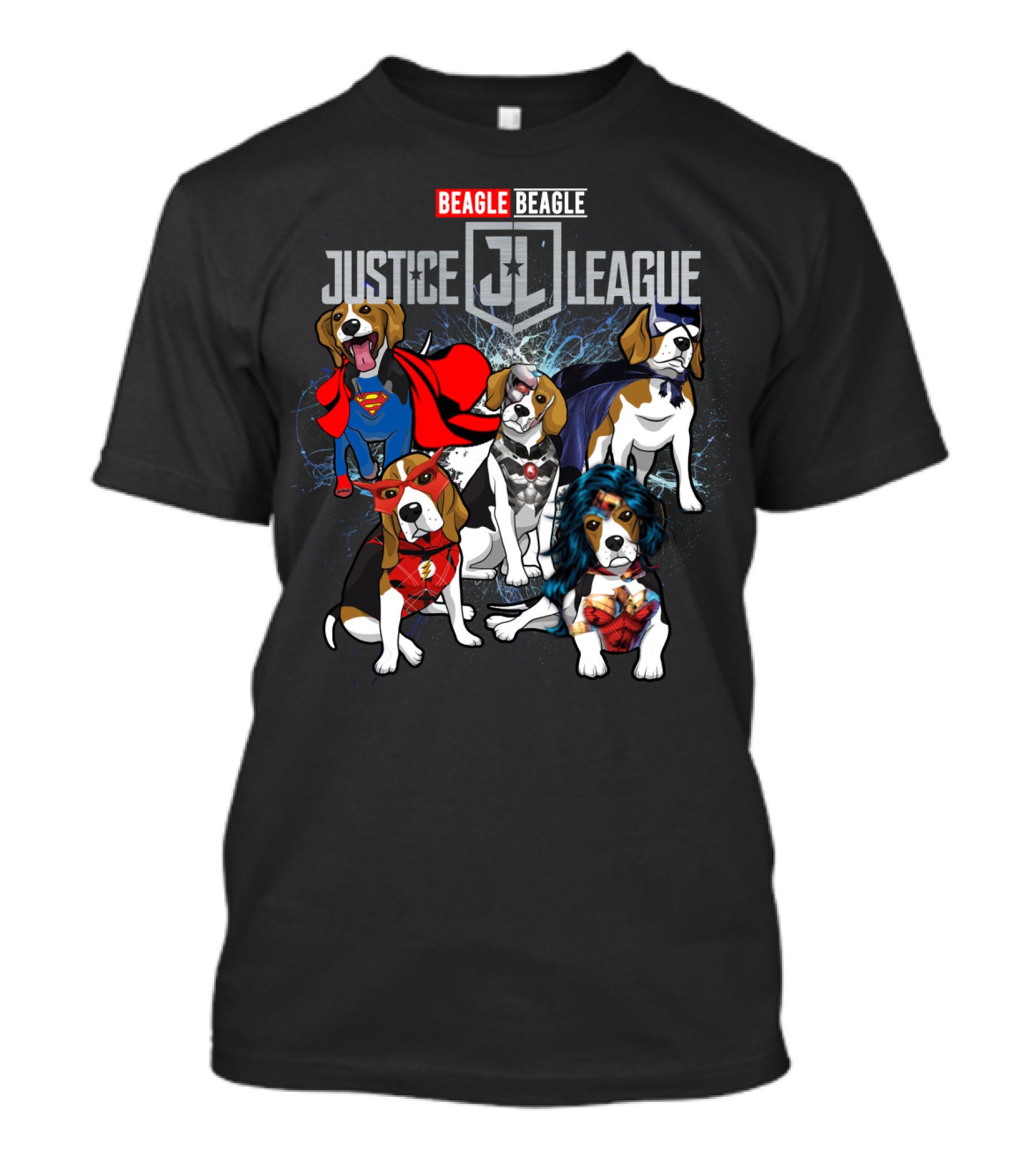 Beagle Justice League Jl 55 Comic Heroes T-Shirt