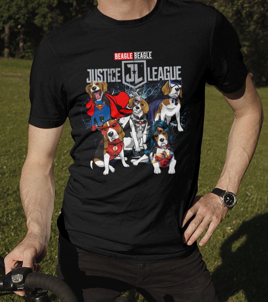 Beagle Justice League Jl 55 Comic Heroes T-Shirt