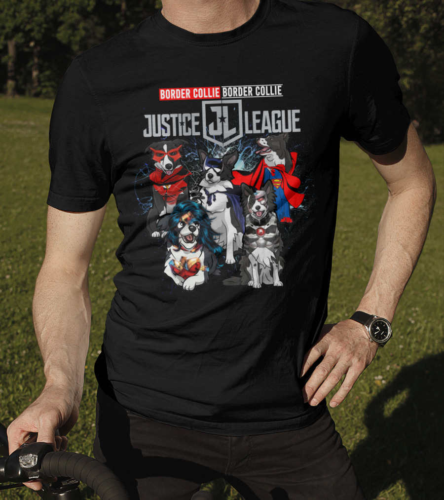 Border Collie Justice League Dh 55 Jl T-Shirt