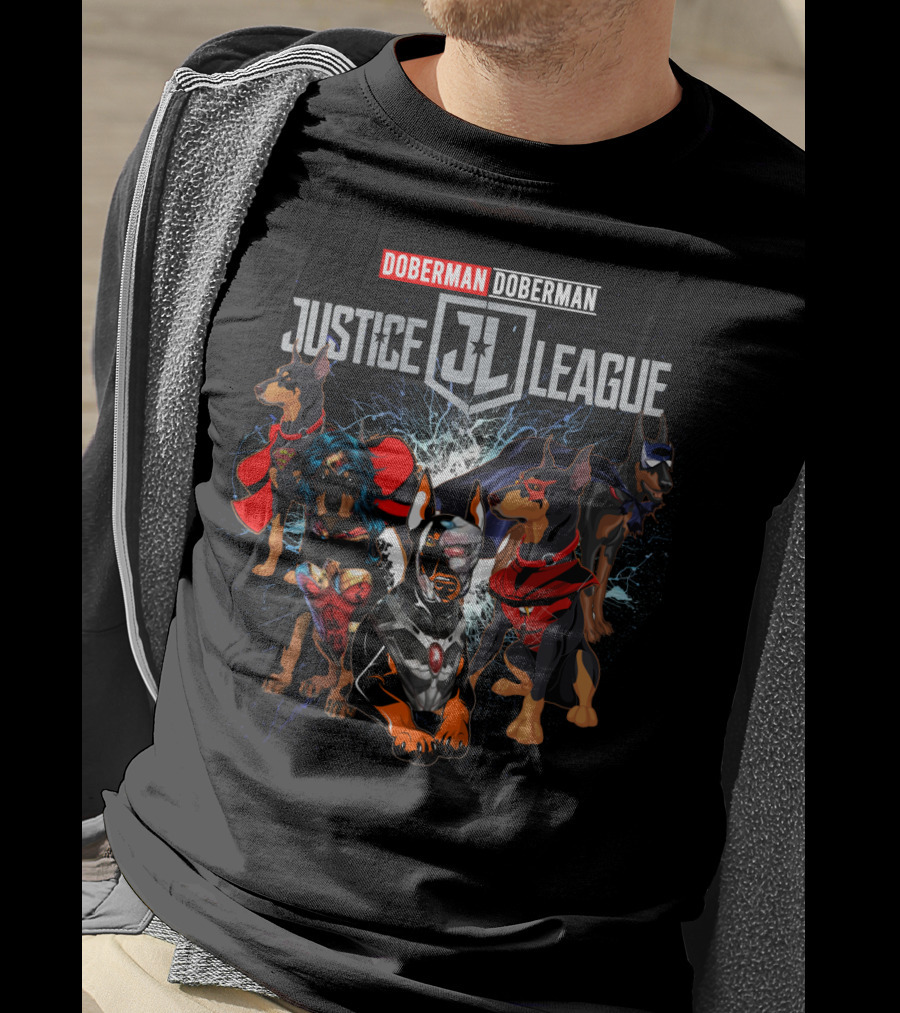 Doberman Justice League JL Doberman 55 T-Shirt