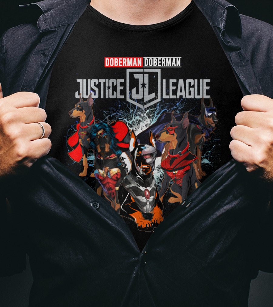 Doberman Justice League JL Doberman 55 T-Shirt