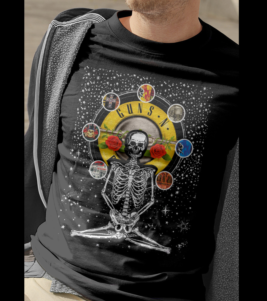 Guns N' Roses DH 59 Skeleton Celestial T-Shirt