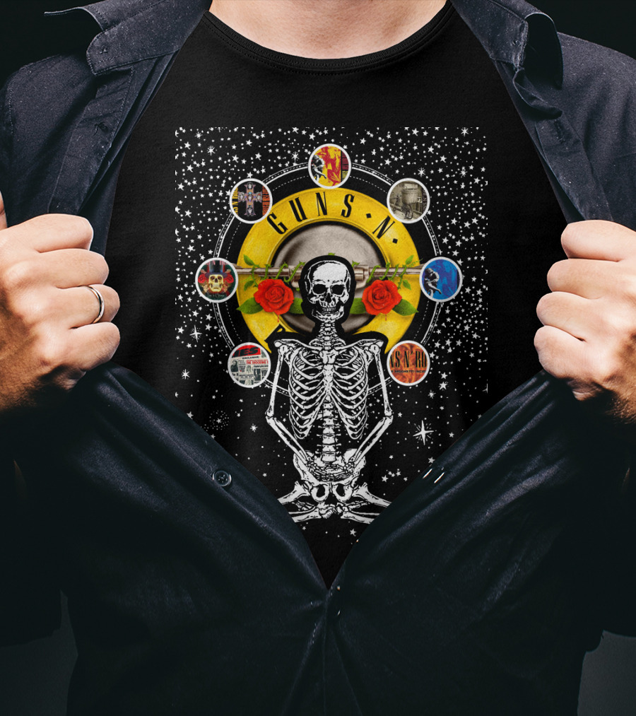 Guns N' Roses DH 59 Skeleton Celestial T-Shirt