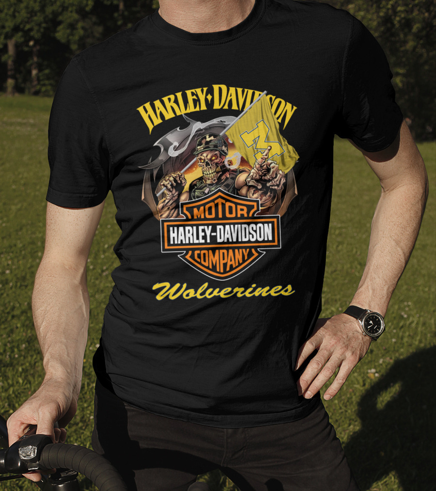 Harley Davidson Motor Company Wolverines T-Shirt