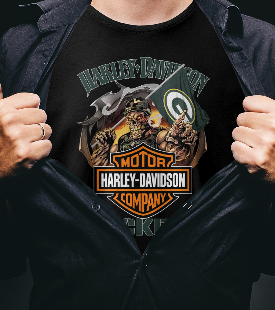 Harley Davidson Motor Company Green Bay Packers T-Shirt