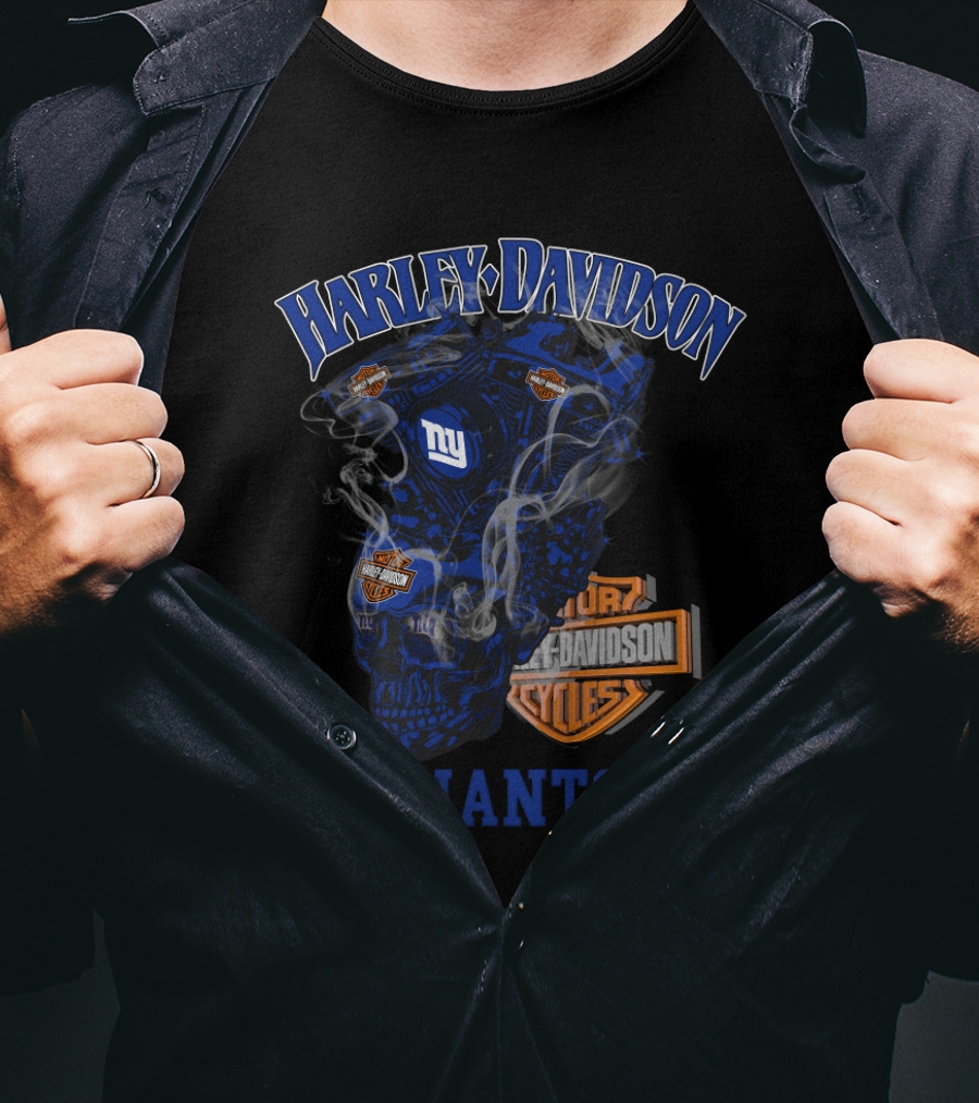 Harley Davidson New York Giants 70 Hd T-Shirt