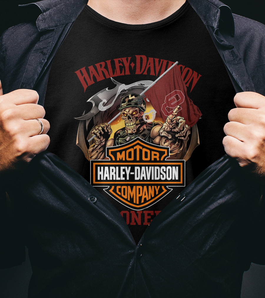 Harley Davidson Motor Company Sooners 69 Oklahoma T-Shirt