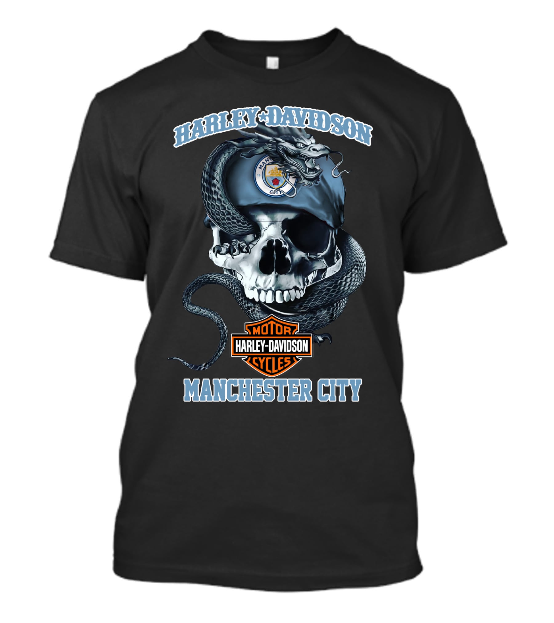 Harley Davidson Motor Cycles Manchester City T-Shirt